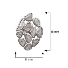 Load image into Gallery viewer, 1 CTW Diamond Polki Tiny Studs
