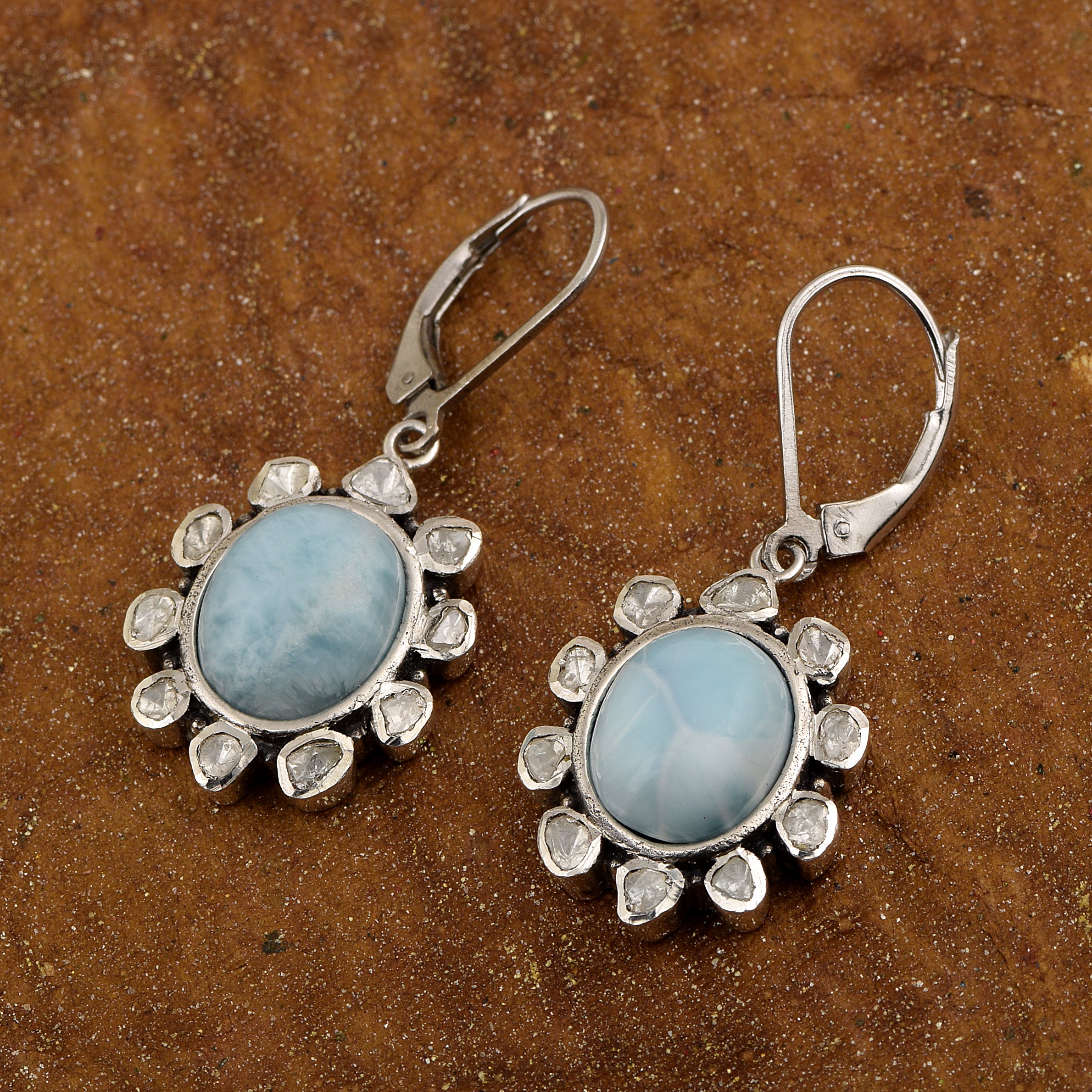 1.00 CTW Slice Polki Diamond Earrings