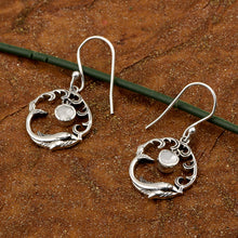 Load image into Gallery viewer, 0.25 CTW Slice Polki Diamond Drop Dolphin Earrings
