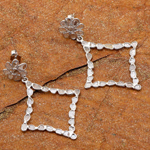 Load image into Gallery viewer, 2.90 CTW Diamond Polki Rhombus Dangle Earrings
