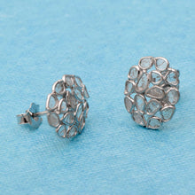 Load image into Gallery viewer, 1.50 CTW Diamond Polki Floral Studs
