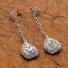 Load image into Gallery viewer, 6.25 CTW Diamond Polki Long Dangle Chain Earrings
