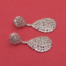 Load image into Gallery viewer, 4 CTW Diamond Polki Pear Shape Dangles
