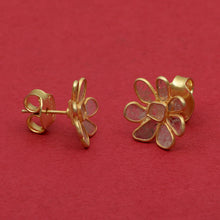 Load image into Gallery viewer, 0.50 CTW Diamond Polki Tiny Flower Studs
