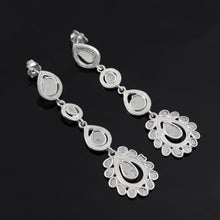 Load image into Gallery viewer, 2.70 CTW Diamond Polki Long Dangle Earrings
