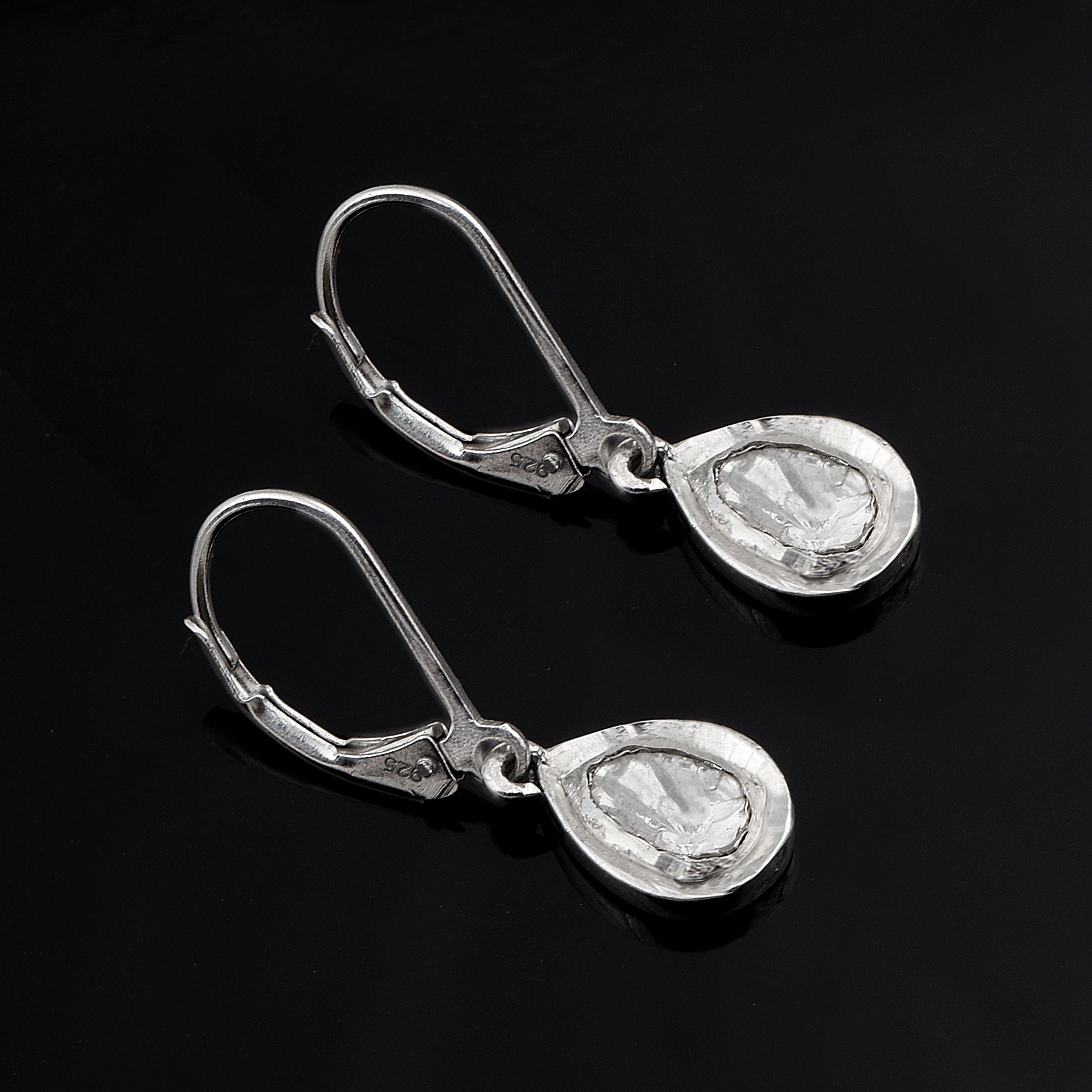 0.50 CTW Diamond Polki Dangles Earrings