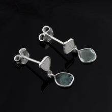 Load image into Gallery viewer, 1 CTW Blue Diamond Polki Studs Earrings
