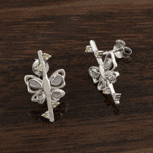 Load image into Gallery viewer, 0.20 CTW Slice Polki Diamond Butterfly Earrings
