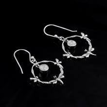 Load image into Gallery viewer, 0.25 CTW Polki Diamond Drop Dragonfly Earrings
