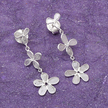 Load image into Gallery viewer, 2 CTW Diamond Polki Floral Dangle Earrings
