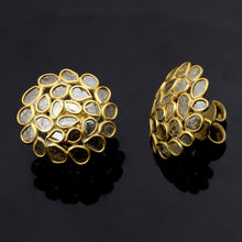 Load image into Gallery viewer, 2.20 CTW Diamond Polki Floral Studs
