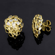 Load image into Gallery viewer, 2.05 CTW Diamond Polki Pear Shaped Studs
