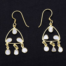 Load image into Gallery viewer, 1.50 CTW Diamond Polki Dangle Earrings
