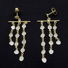 Load image into Gallery viewer, 3.00 CTW Diamond Polki Dangle Chandelier Earrings
