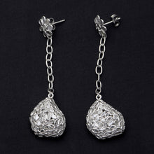 Load image into Gallery viewer, 6.25 CTW Diamond Polki Long Dangle Chain Earrings
