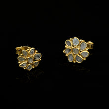 Load image into Gallery viewer, 1 CTW Diamond Polki Tinny Floral Studs
