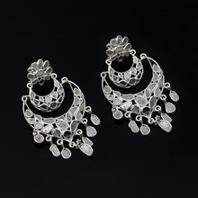 Load image into Gallery viewer, 5 CTW Diamond Polki Chand Bali Dangle Earrings
