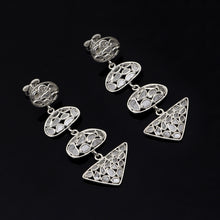 Load image into Gallery viewer, 3.10 CTW Diamond Polki Long Dangle Earrings
