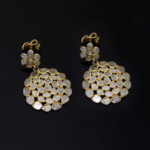 Load image into Gallery viewer, 4 CTW Diamond Polki Round Earrings
