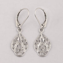 Load image into Gallery viewer, Artisan Crafted 0.50 CTW Polki Diamond Drop Glinting Earrings
