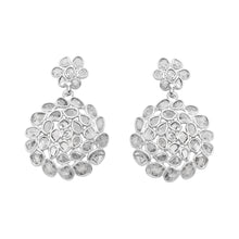 Load image into Gallery viewer, 4 CTW Diamond Polki Pear Dangle Earrings
