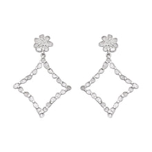 Load image into Gallery viewer, 2.90 CTW Diamond Polki Rhombus Dangle Earrings
