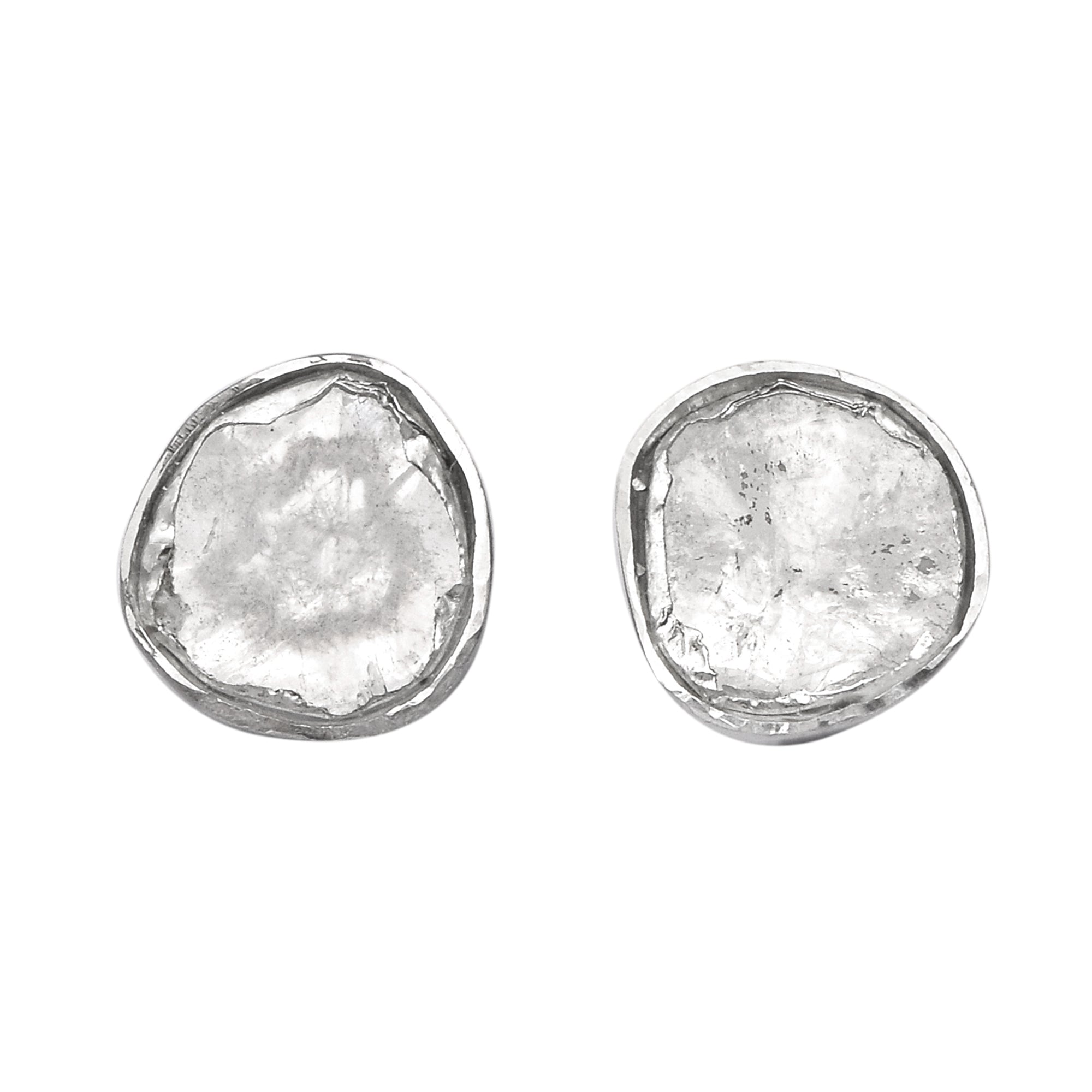 0.25 CTW Diamond Polki Minimal Studs