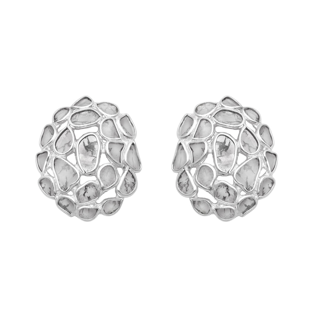 1.50 CTW Diamond Polki Studs