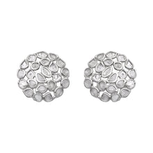 Load image into Gallery viewer, 1.65 CTW Diamond Polki Round Floral Studs
