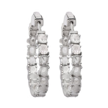 Load image into Gallery viewer, 3.00 CTW Diamond Polki Hoop Earrings
