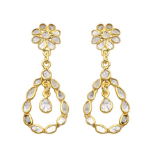 Load image into Gallery viewer, 2.70 CTW Diamond Polki Dangle Earrings
