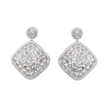 Load image into Gallery viewer, 6.70 CTW Diamond Polki Square Dangle Earrings
