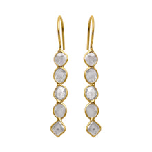 Load image into Gallery viewer, 2 CTW Diamond Polki Long Dangle Earrings

