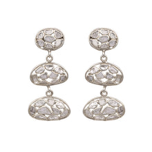 Load image into Gallery viewer, 2 CTW Diamond Polki Long Dangle Earrings
