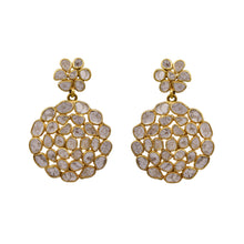 Load image into Gallery viewer, 4 CTW Diamond Polki Round Earrings
