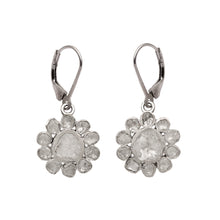 Load image into Gallery viewer, 2.50 CTW Diamond Polki Floral Dangle Earrings
