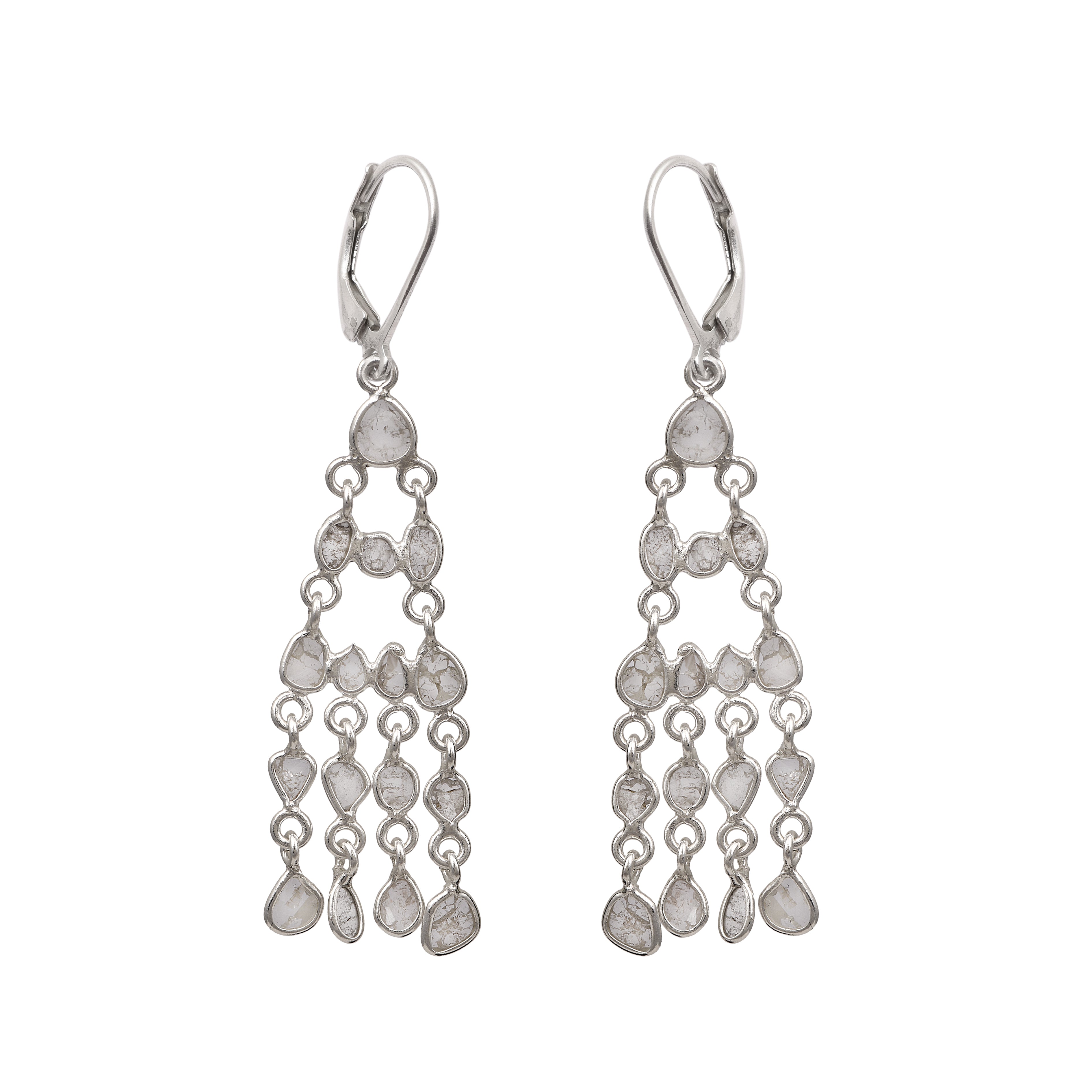 1.28 CTW Diamond Polki Dangle Earrings