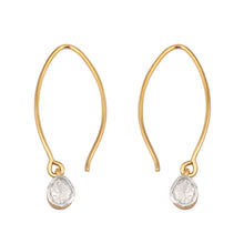 Load image into Gallery viewer, 0.35 CTW Diamond Polki Dangle Earrings
