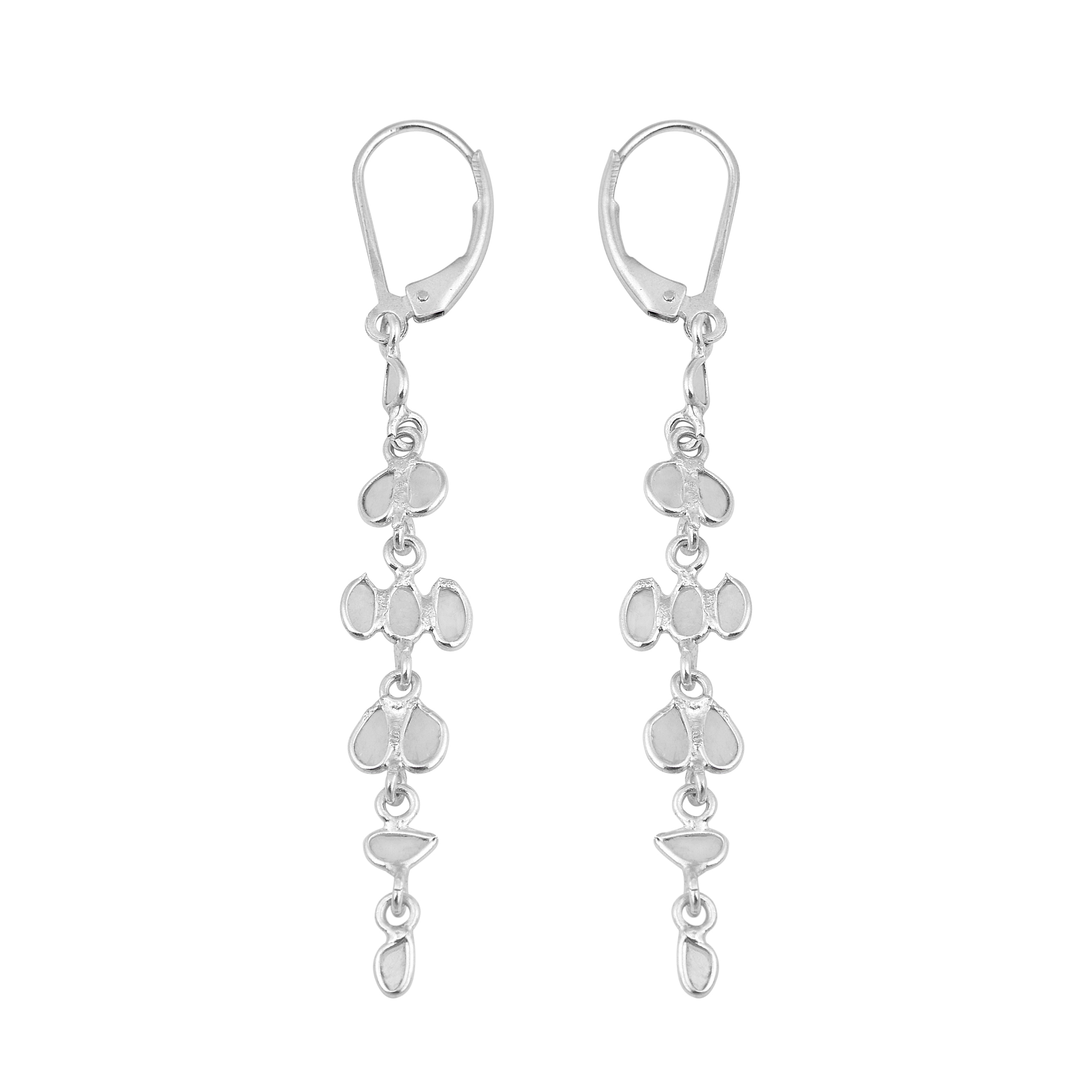 0.50 CTW Diamond Polki Thread Earrings