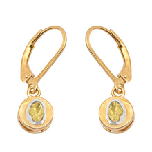 Load image into Gallery viewer, 0.50 CTW Yellow Diamond Polki Dangles Earrings
