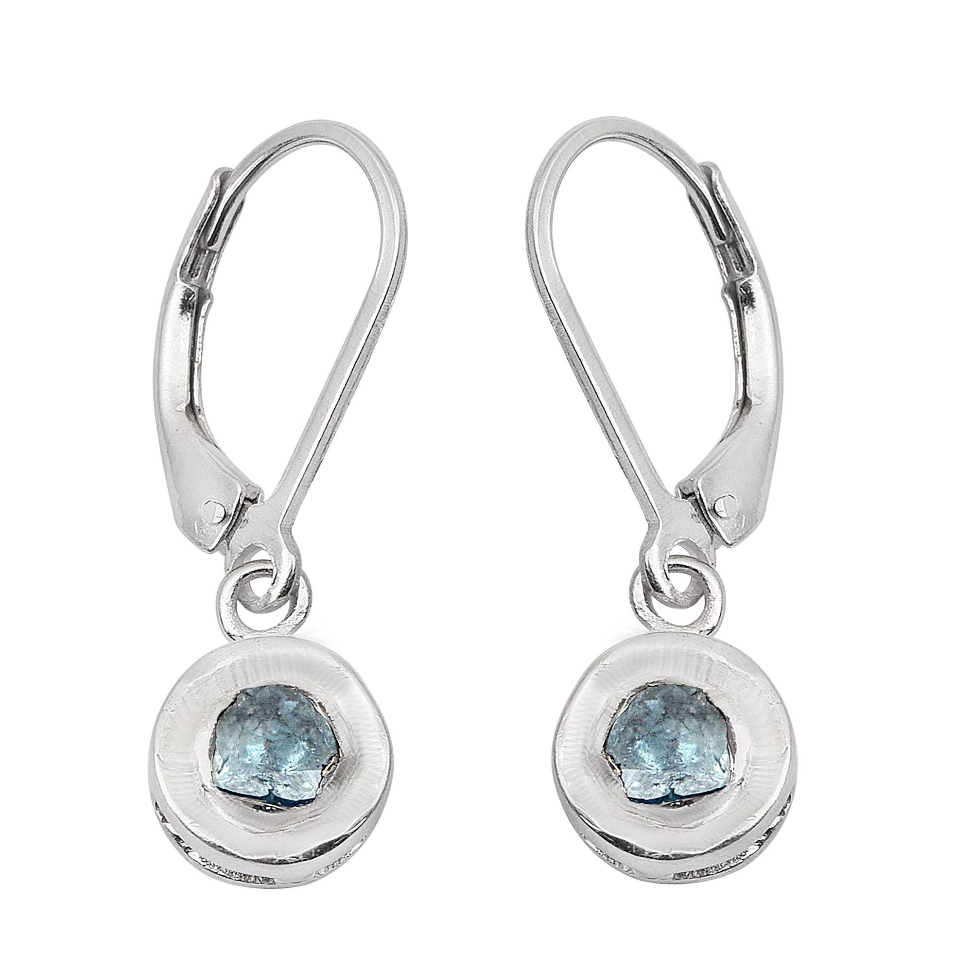 0.50 CTW Blue Diamond Polki Dangles Earrings