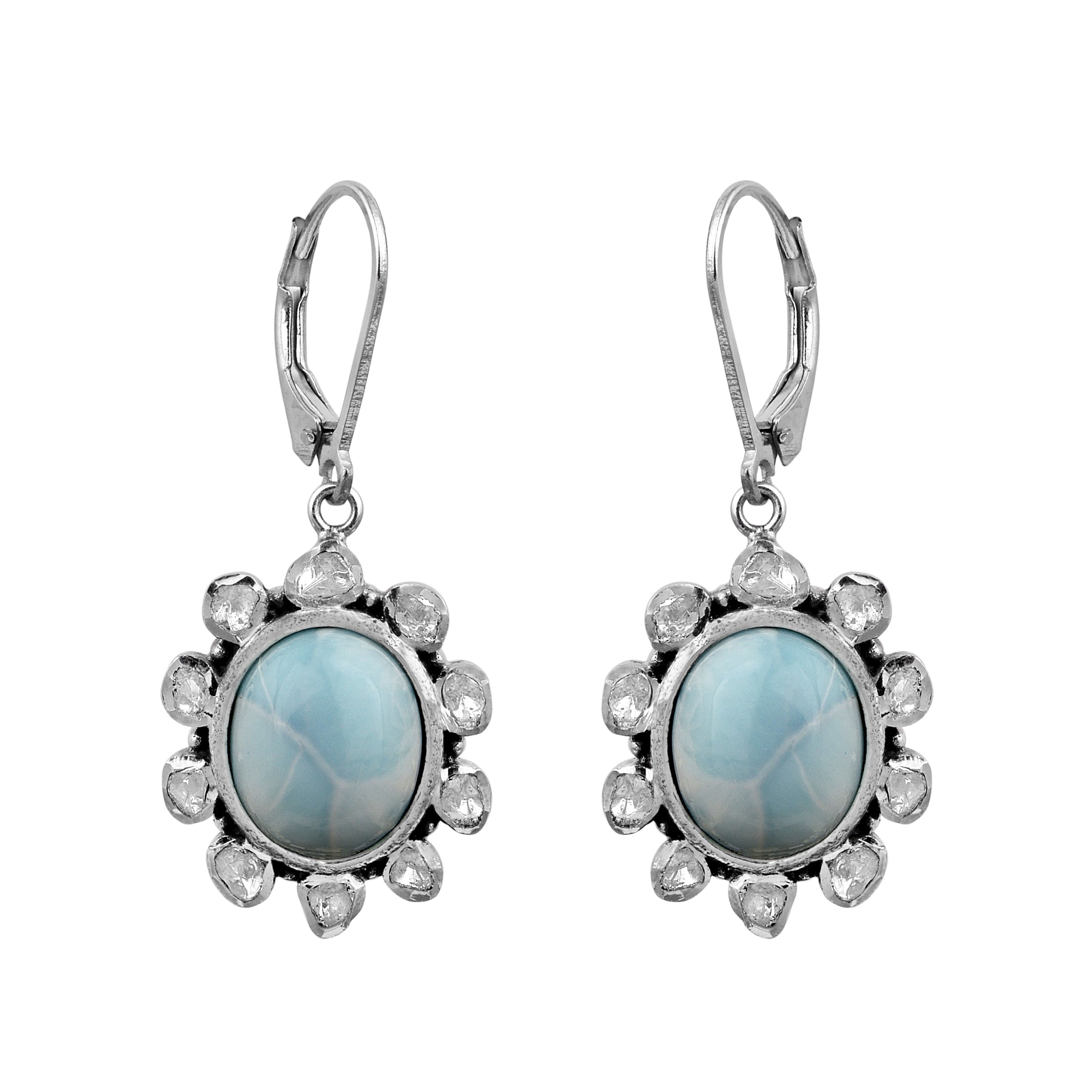 1.00 CTW Slice Polki Diamond Earrings