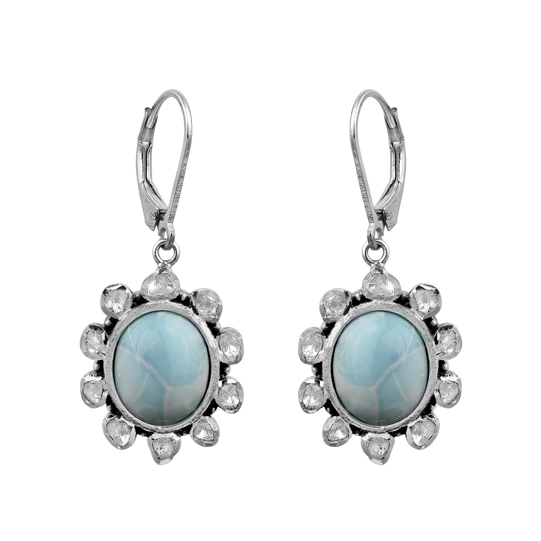 1.00 CTW Slice Polki Diamond Earrings