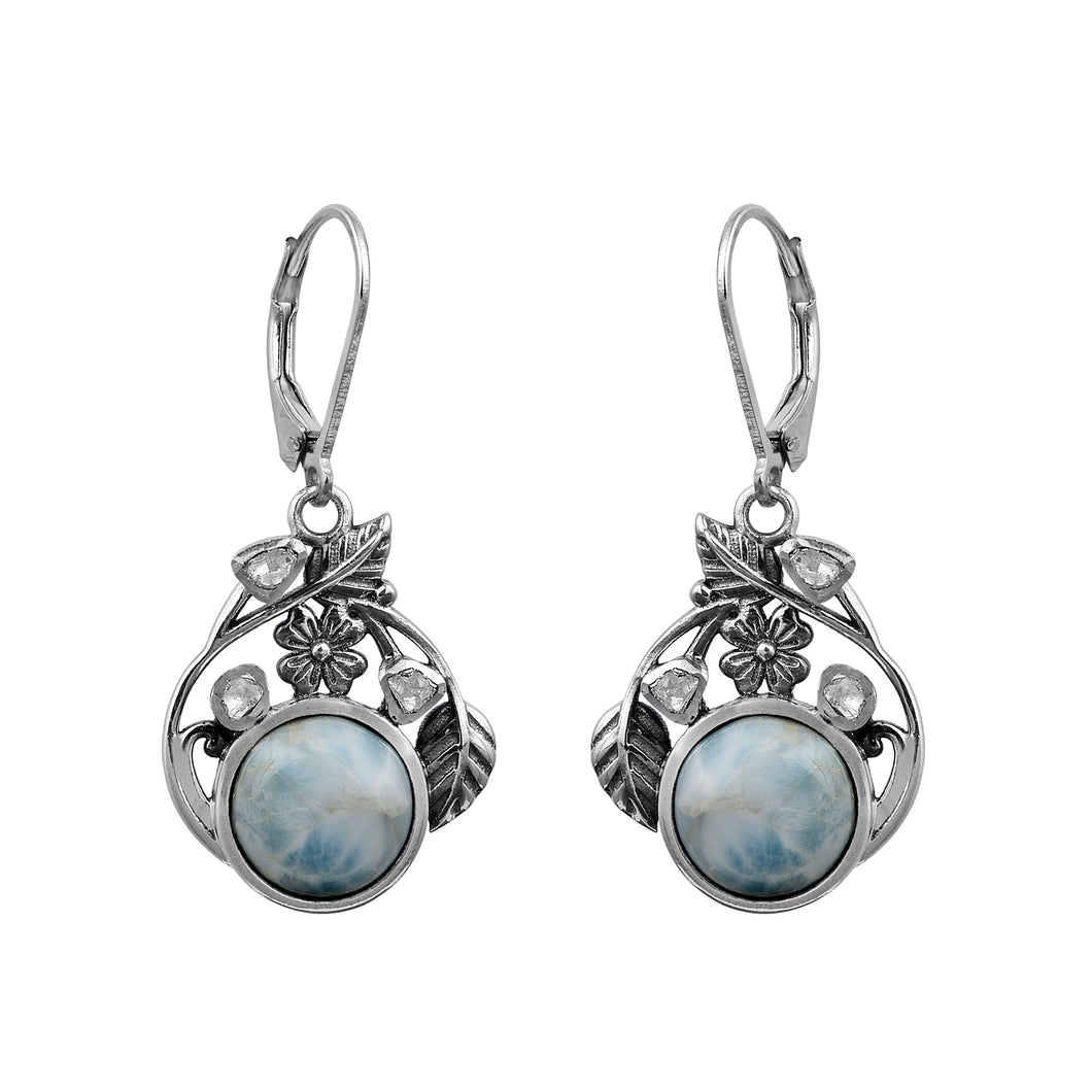 0.50 CTW Slice Polki Diamond Garden Earrings