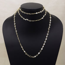 Load image into Gallery viewer, 24 CTW Diamond Polki Long Chain Necklace
