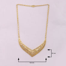 Load image into Gallery viewer, 16 CTW Diamond Polki V Shaped Necklace
