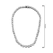 Load image into Gallery viewer, 14.00 CTW Polki Diamond Solitaire Necklace, 925 Sterling Silver Platinum Plated Classic Princess Necklace
