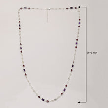 Load image into Gallery viewer, 6 CTW Diamond Polki Ruby Amethyst Necklace
