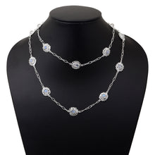 Load image into Gallery viewer, 8.50 CTW Diamond Polki Moonstone Necklace
