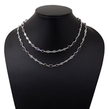Load image into Gallery viewer, 6 CTW Diamond Polki Ruby Amethyst Necklace
